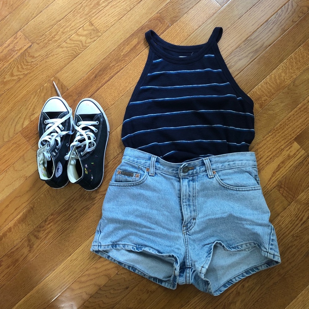 striped madewell tank top